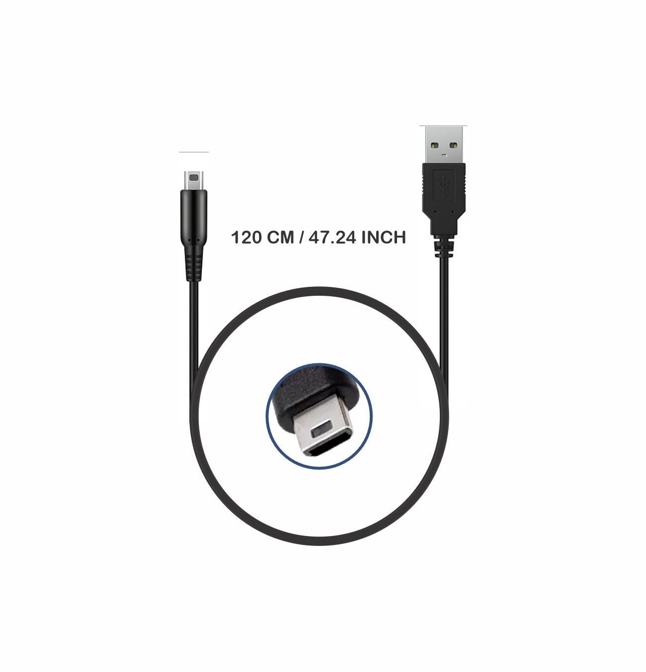 ArobiaSB 1.2M USB Charger Cable for Nintendo DS and DS Lite,Charging Cable for Nintendo DS Lite DSL NDSL — view 2