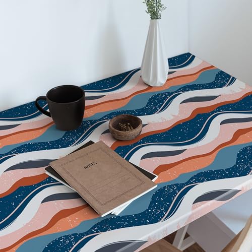 Pegatinas mate para muebles y paredes con diseño de ondas abstractas autoadhesivas 100x50cm 4