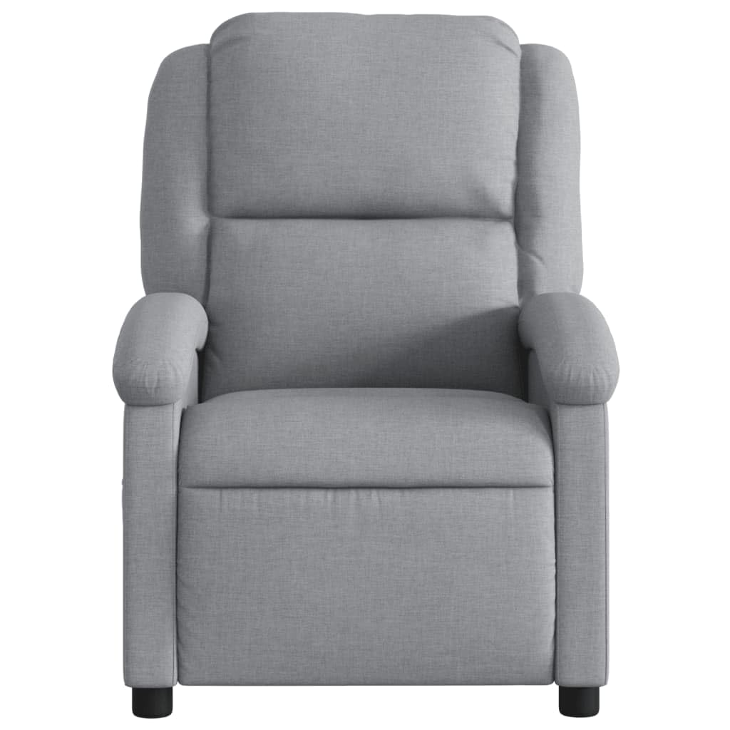 Festnight Sillón Masaje Eléctrico Sillón Masaje Reclinable Sillon Relax Reclinable Sillón Relax Sillón Reclinable Manual Sillones para Salón de Tela #2, Gris Claro