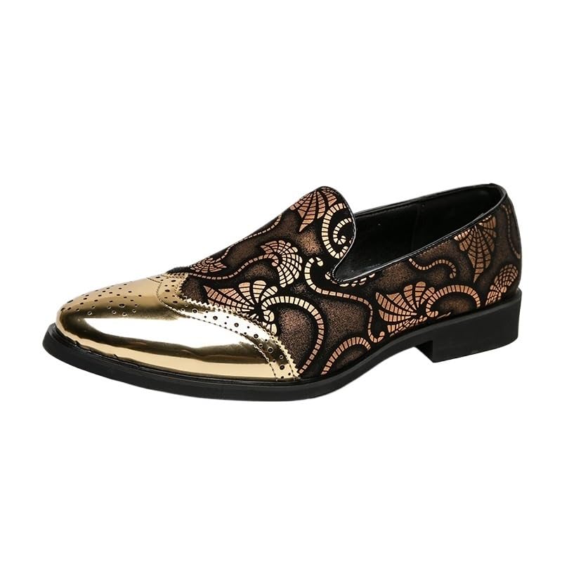 Men's Formal Shoes Dress Oxford Business Non Slip Shoe Evening Slip-on Spanish Leather Round Toe