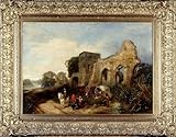 SERENDIPITP Lienzo Poster Cuadro Moderno Impresión Lienzo Impresión Pintura Abadía de Easby por un artista famoso para Decoración de Paredes 60x90cm