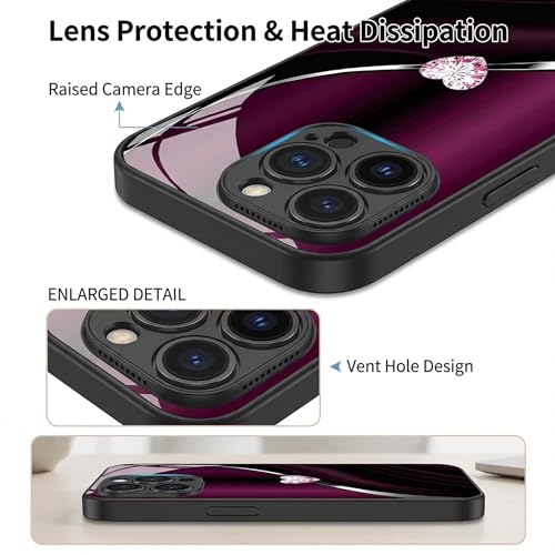 Étui rigide cœur étincelant iPhone 17 Pro Max lot de 2