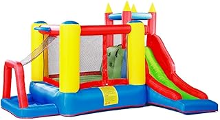 Inflatable Bouncers Inflatable Bounce House Funny Bouncy Castle with Water Slides Funny Bouncy Castle with Blower for Kids Inflatable Bounce House