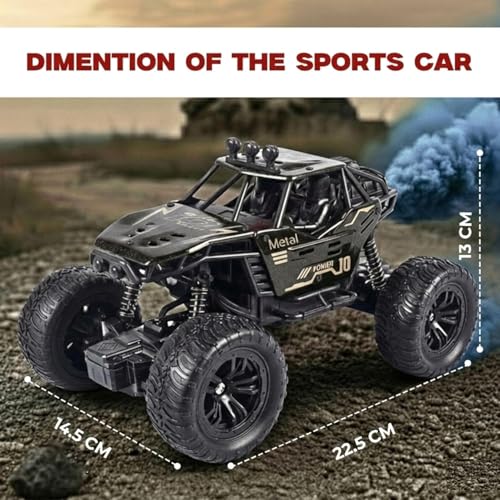 Image of Remote Control Car for Kids with Mist Smoke Effect 2 Wd Monster Truck Rock Crawler Climbing Rc Toy Vehicle Car for Boys and Girls Random Colour