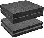 4 PCS Pick Apart Foam Insert- 2 Size Pick and Pluck Foam- Pluck Pre Cube Sheet Foam with Bottom Use for Board Game Box Cases Storage Drawer (Length 16 Inch)