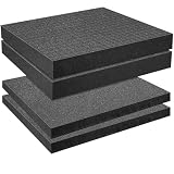 DECOHS 4 PCS Pick Apart Foam Insert- 2 Size Pick and Pluck Foam- Pluck Pre Cube Sheet Foam with Bottom Use for Board Game Box Cases Storage Drawer (Length 16 Inch)