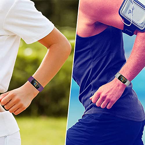 Image of Compatible with Fitbit Charge 5 Bands, Replacement Soft Silicone Watch Straps Soft Wristband for Fibit Charge 5 Fitness & Health Tracker Women&Men