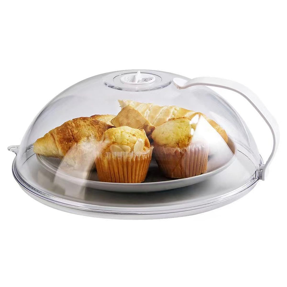 CTRLZS Refrigerator Microwave Oven Heating Appliance Bowl Cover Round Plastic Transparent Oil Spillproof Cover Bowl Cover