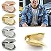 1/2 Pcs Plated Small Single Tooth Cap Grillz Hip Hop Teeth Plain Solid Bling Slugs Gold Silver Rose Gold