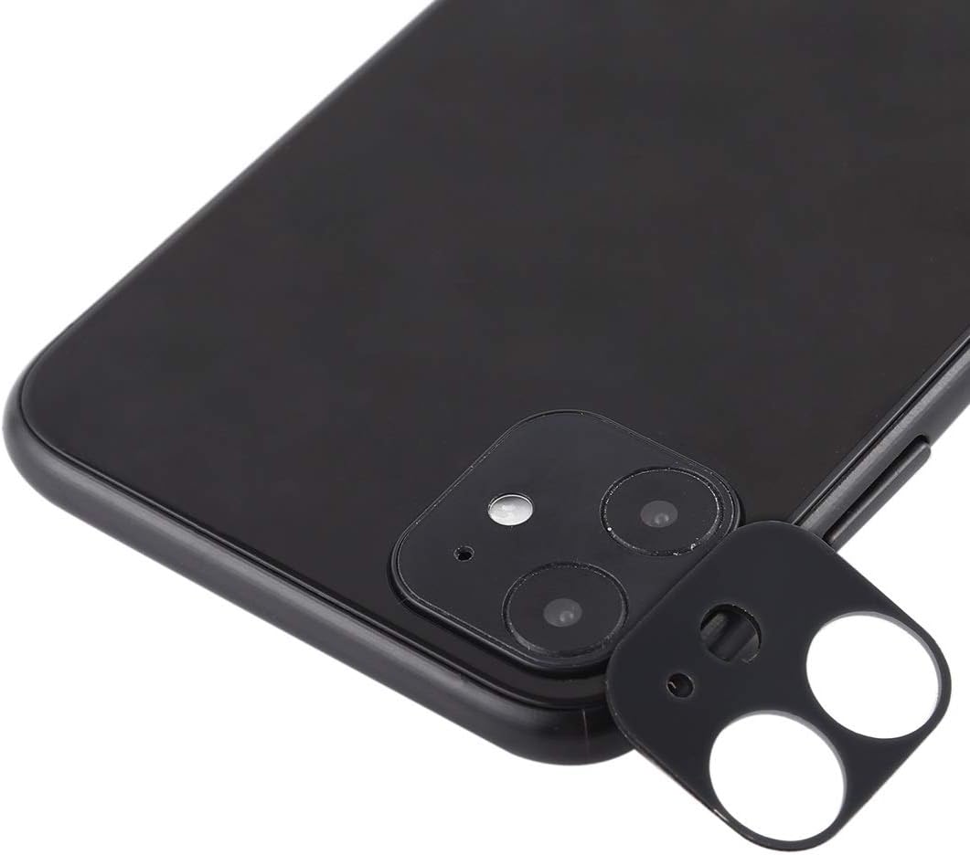 GzPuluz Glass Protector Film For iPhone 11 TPE Rear Camera Lens Protective Film(Black) (Color : Black)