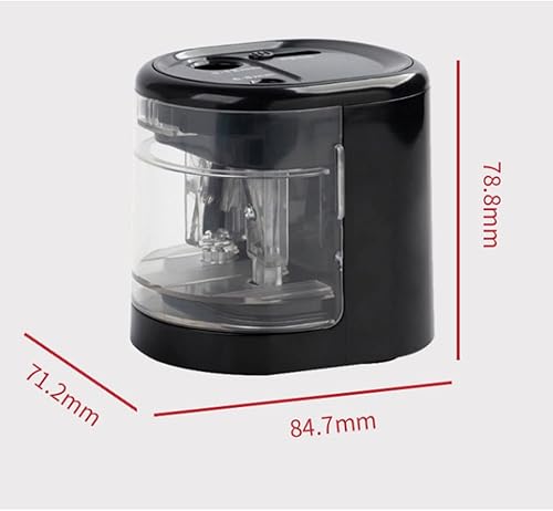 Miniatura 2 de JITEM Sacapuntas Sacapuntas eléctrico con puerto USB para lápices de colores, funciona con pilas, sacapuntas de doble agujero para artistas,