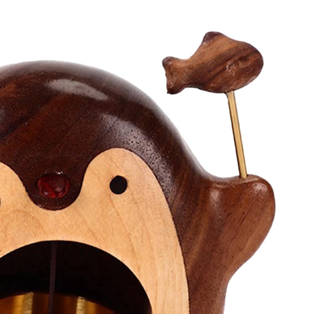 Amazon.co.jp: fedui 木製ドアベル、ブラックウォールナットウィンド