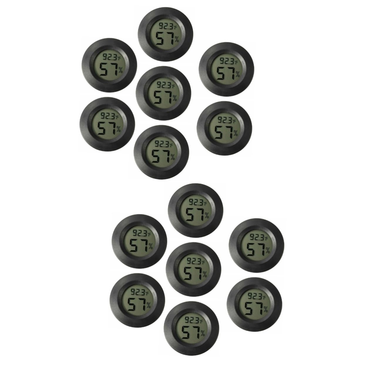 Toddmomy 14piezas Higrómetro Digital Mini Para Terrario Medidor De Humedad y Temperatura Para Reptiles Pantalla Digital Compacto y Portátil
