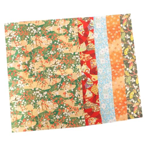 jojofuny 5枚 和風 包装紙 多彩な柄で折り紙やクラフトに クリスマスや誕生日のプレゼント包みに対応 使いやすい多用途パッキングペーパー