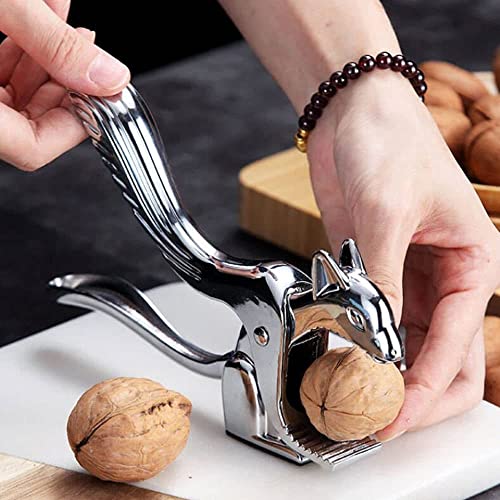 Clip in Noce di Acciaio Inossidabile, Schiaccianoci in Metallo, Schiaccianoci per Noci, Nut Cracker Sheller, Strumento Noci Schiaccianoci, Pinze in Noce, Schiaccianoci per Noci, per Castagne - immagine 6