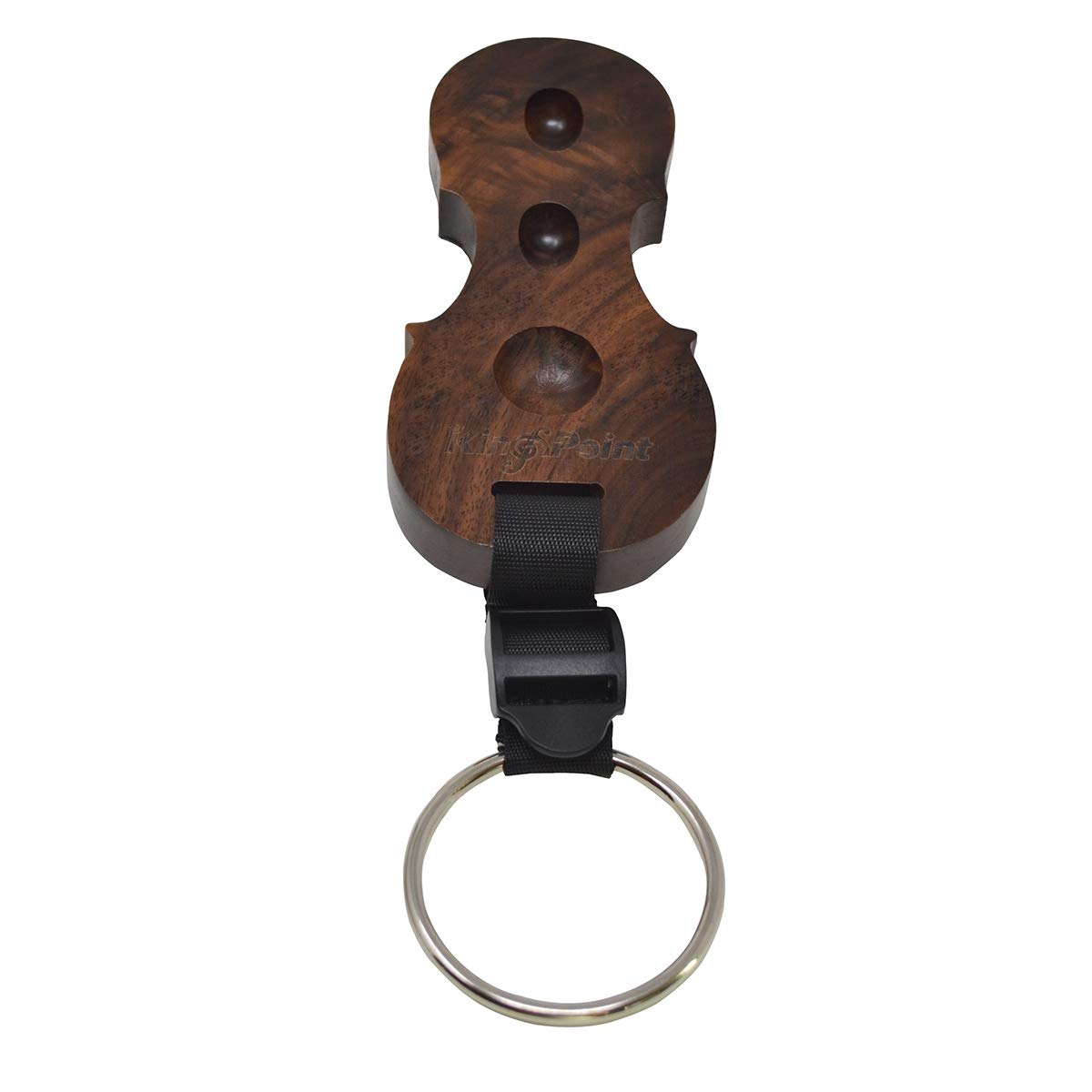KingPoint Soporte antideslizante de madera dura para violonchelo con correas (nogal negro)