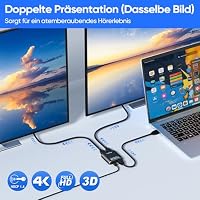 Fokky HDMI Splitter, 4K HDMI Switch 1 In 2 Out Gleichzeitig, Hdmi Verteiler – Ansicht 5