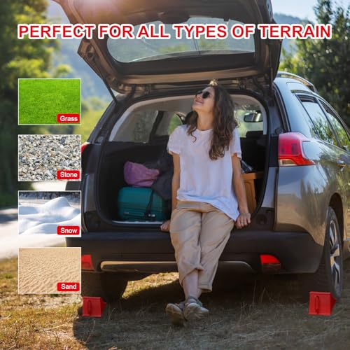 Image of 4Pack Wheel Chocks for RV Trailer Non Slip Heavy Duty
