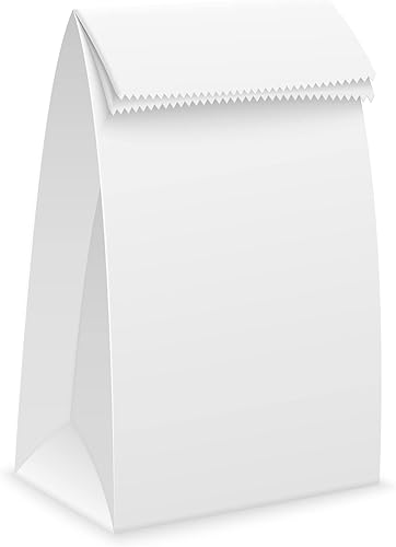 Miniatura 4 de Perfect Stix Bolsas de papel blanco Kraft de 4 libras paquete de 125 quilates Kraft White Bag 4-125