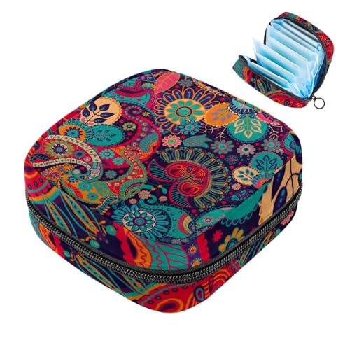 Stampa floreale etnica paisley estetica colorata