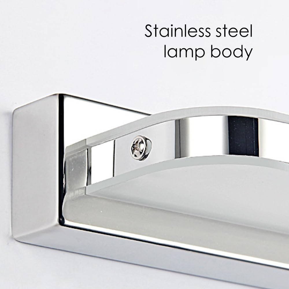 Ensemble de 2 luminaires de Salle de Bain sur Miroir, éclairage de vanité LED Moderne, luminaires de Salle de Bain, Appliques murales d'intérieur Modernes Blanc Froid 6000K pour Salle de bai