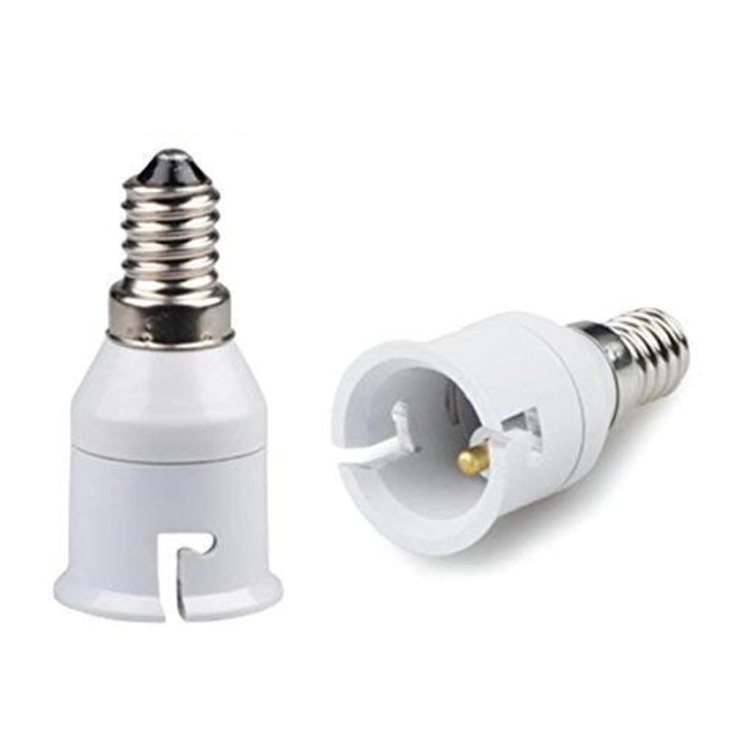 HIZO E14 to B22 Screw Base Socket Lamp Holder Light Bulb Adapter, Multicolour (Pack of 2)-image-14