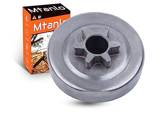 Mtanlo Tambor de piñón de embrague de 3/8'-6T para motosierra Husqvarna 36 41 136 137 141 142 530047061, 530 04 70 61