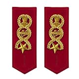 Unisex lange Quaste Vintage Epaulet Kette Schulter Brosche Zubehör.