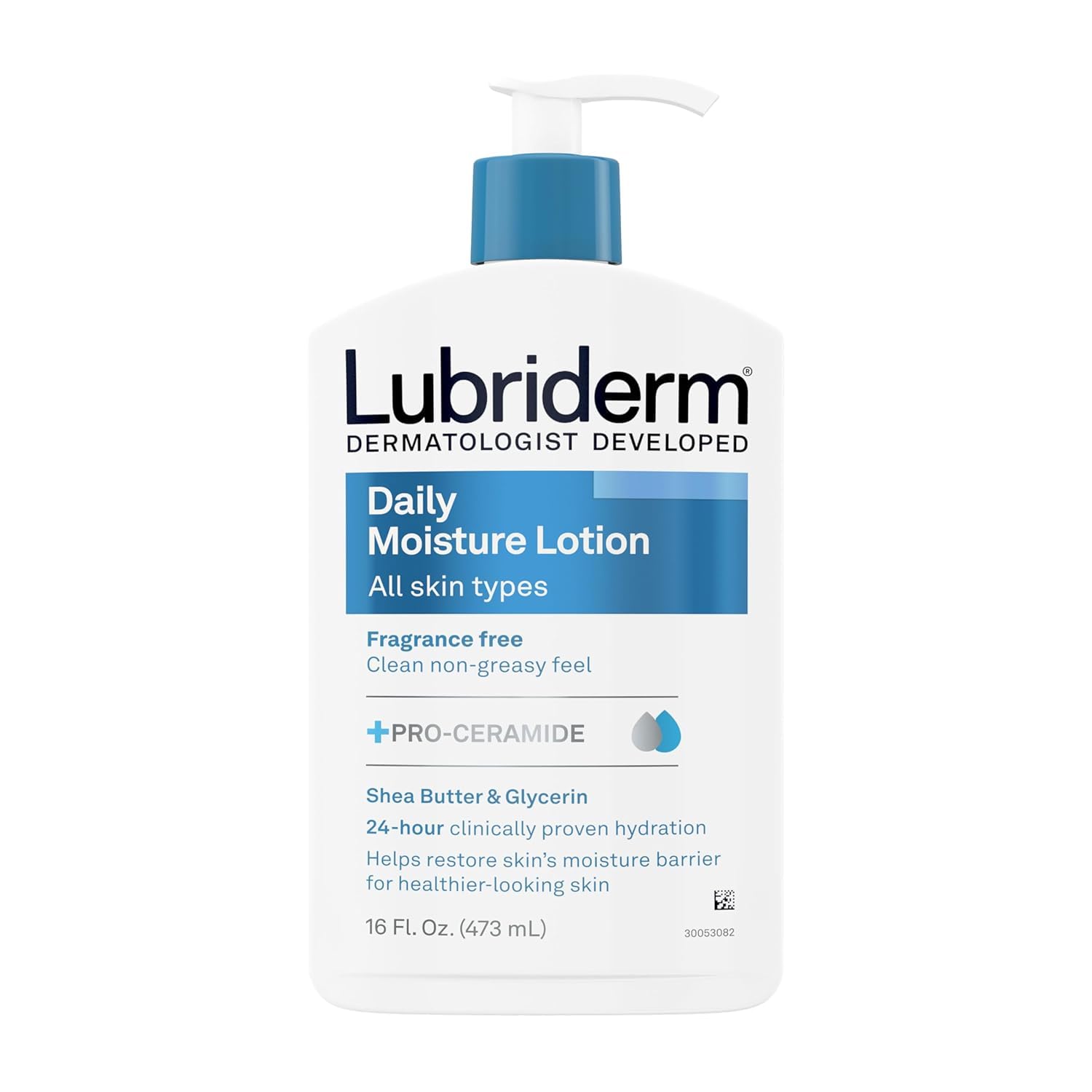 Lubriderm Daily Moisture Lotion Fragrance Free 16 oz (Pack of 7)
