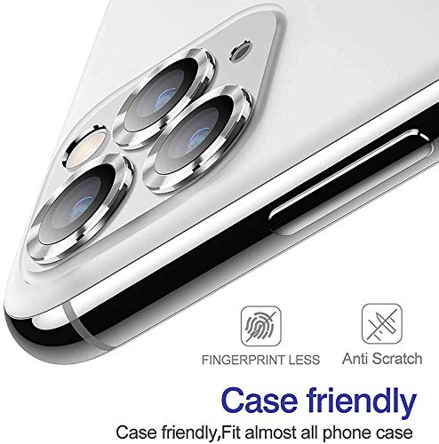 Image of for iPhone 11 /12 /12 Mini Camera Lens Protector Guard [Set of 2] Screen Tempered Glass High Definition Anti-Scratch /Dust Metal Ring Film Camera Lens Screen Protector-Blue