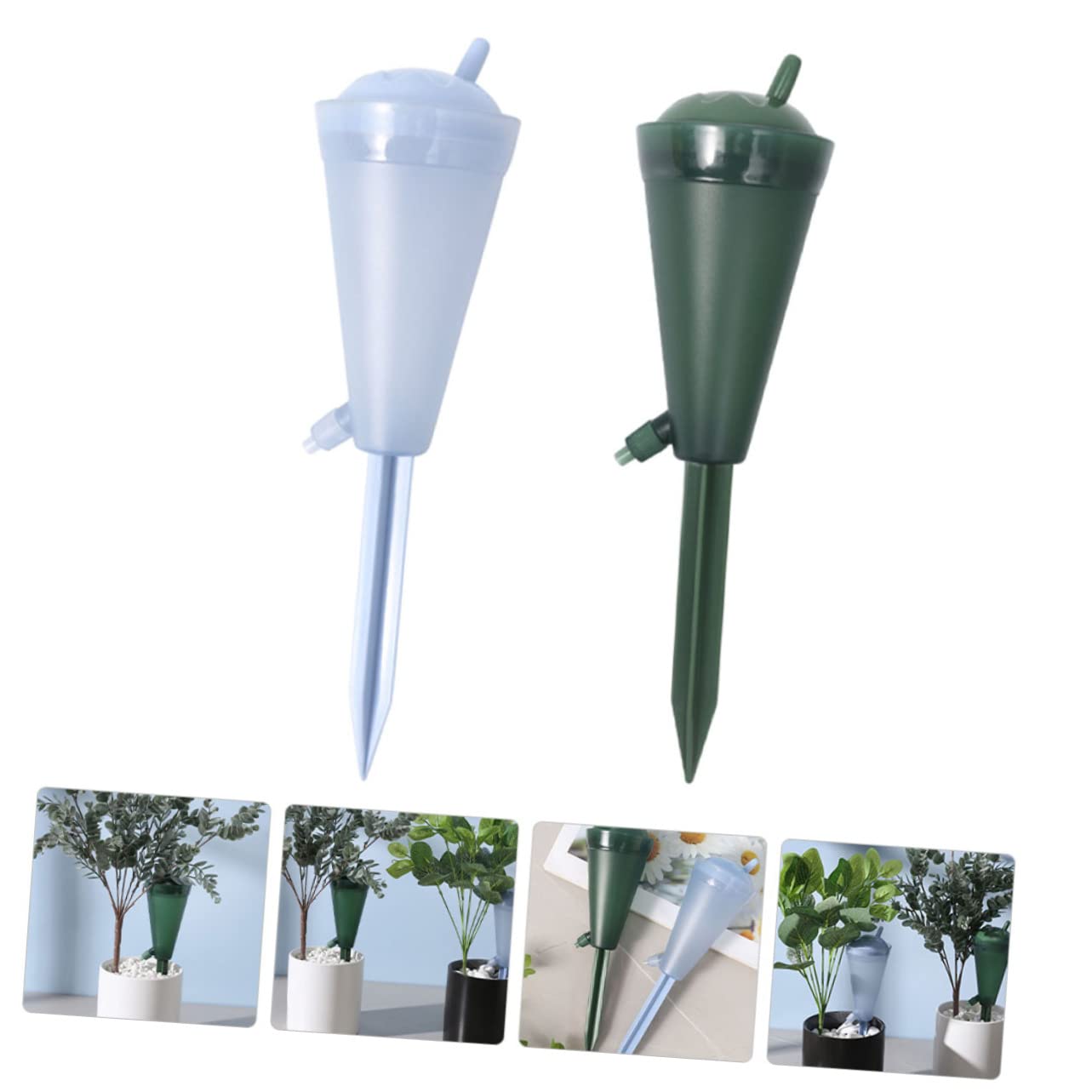 HANABASS 5 Ensembles Dispositifs Arrosage Automatiques Système De À pour Pots De Fleurs Piquets Irrigation Auto avec Débit Arroseurs Jardin Pratiques Et Économes Eau 2 Pièces * 5