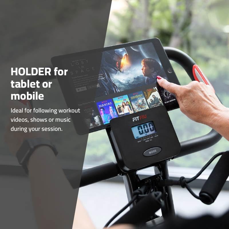 Fitfiu Fitness BEST-320 Exercise Bike folded for storage