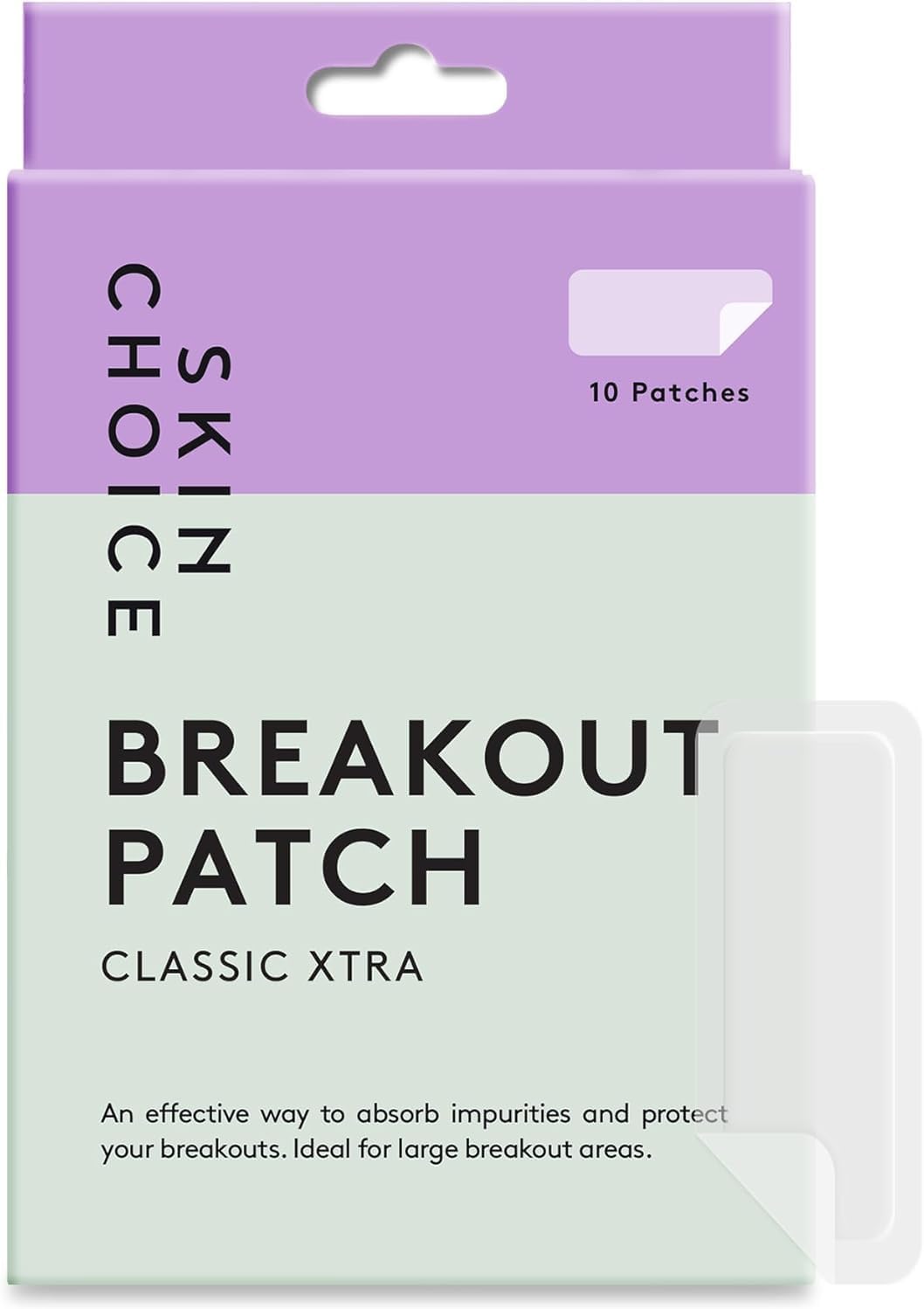 Breakout Patch – Pimple patches, hydrocolloïde puistpatches, acne puistjes pleisters voor gezicht, lichaam, veganistisch en dierproefvrij (Groot (pak van 10))