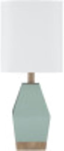 Livabliss Neeson - Lámpara de mesa minimalista de madera sintética, 17.37 pulgadas de alto x 7 pulgadas de ancho x 7 pulgadas de profundidad,