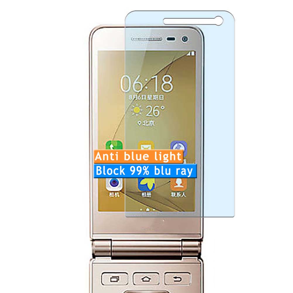 3-Pack Anti Blue Light Screen Protector, compatible with Samsung Galaxy Folder 2 Folder2 TPU Film Protectors Sticker [ Not Tempered Glass ]