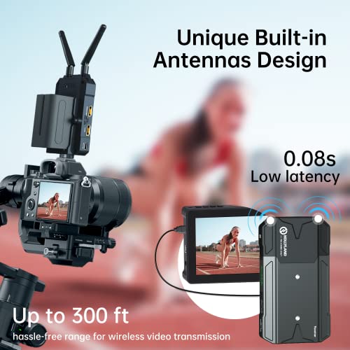 Hollyland Mars 300 Pro Wireless Video Transmitter Receiver 300Ft 5Ghz Dual Hdmi 80Ms Latency App Monitoring Wireless Video Transmission System For Camera Filmmaking Video Production (Enhanced) #TOP2