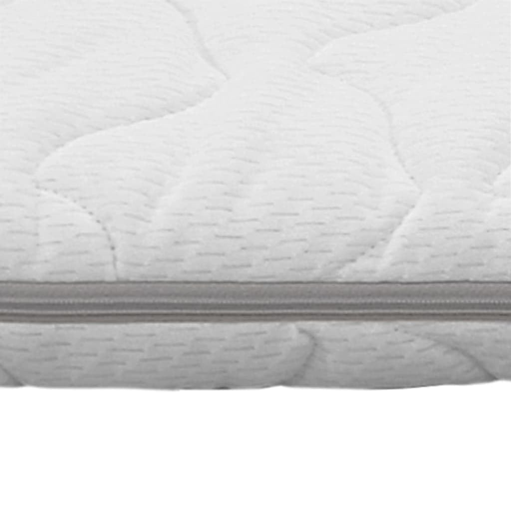 Cubrecolchón de 160 x 200 cm con espuma viscoelástica de 6 cm, transpirable, lavable, hipoalergénico, para dormitorio, cuna, habitación de invitados, duradero y fácil de limpiar