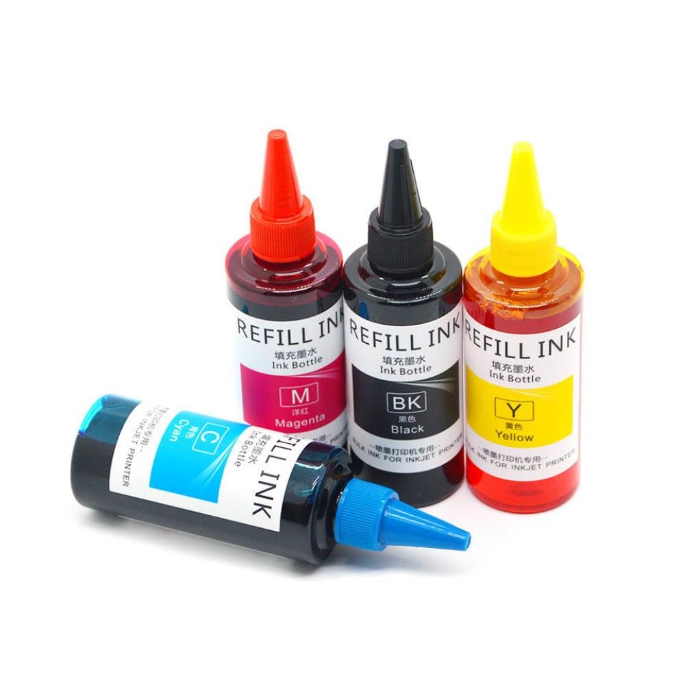 Tinta de Tinte de 100ML, 4 Unidades, Compatible con 16 16XL 220 220XL WF 2750 2760 2650 2660 2010 2110 2510 2520 2530 2540 2630 XP 320 420 424
