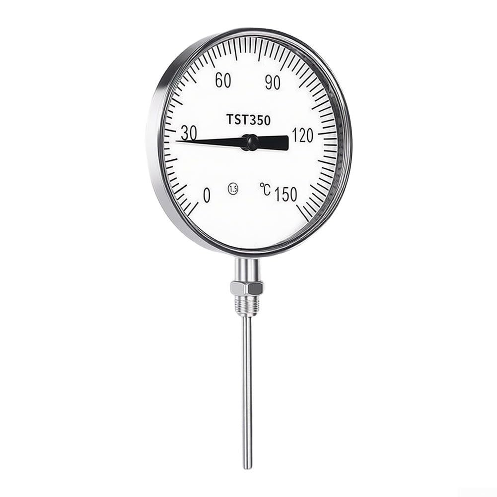 Edelstahl Rohrthermometer 100mm Vibrationsfest Industrial