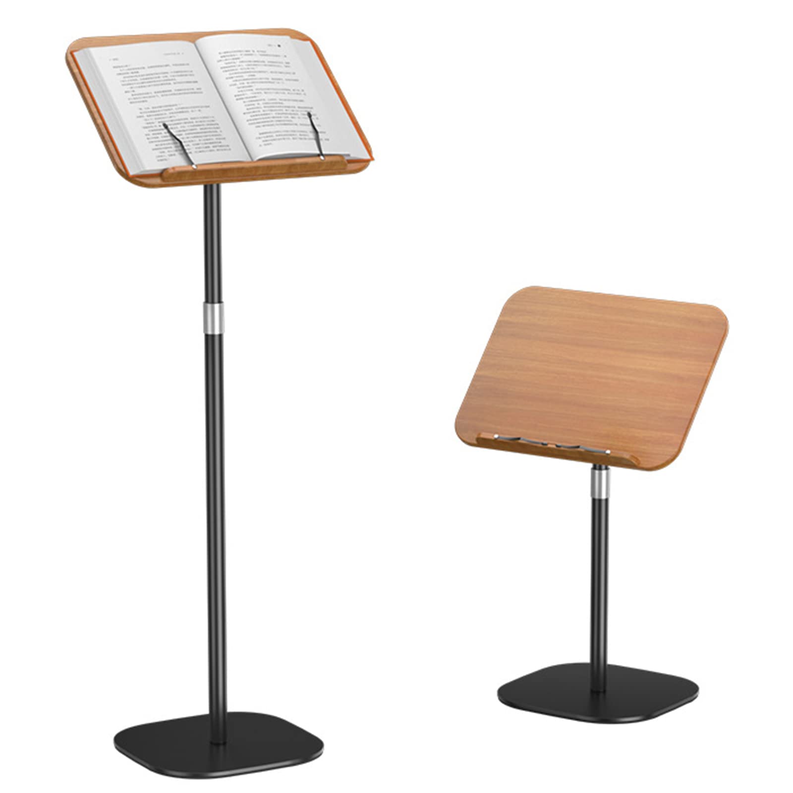 Photo 1 of Book Stand for Reading Height Adjustable Floor Stand with Page Paper Clips Hands Free Multi-Function Reading or Laptop Desk Suitable for Readers, Students and Children