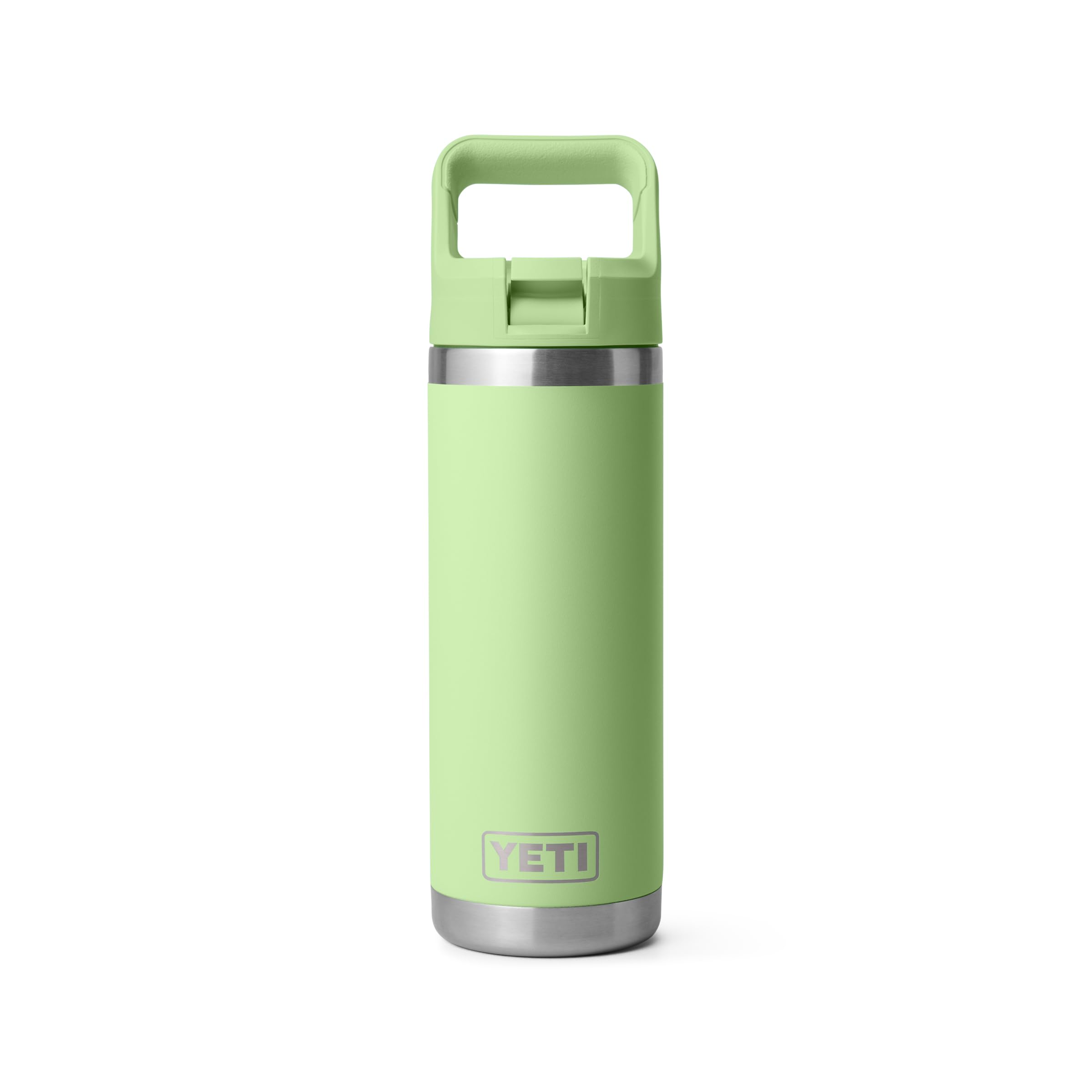 YETI Rambler 18 oz Bottle, Vacuum Insulated, Stainless Steel with Color Matching Straw Cap, Key Lime — image 1