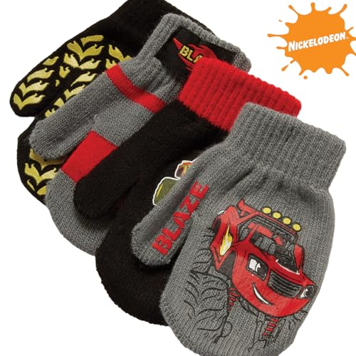 Image of Nickelodeon Boys 4 Pack Mitten or Glove Set: Paw Patrol and Blaze (Toddler /Little Boys)