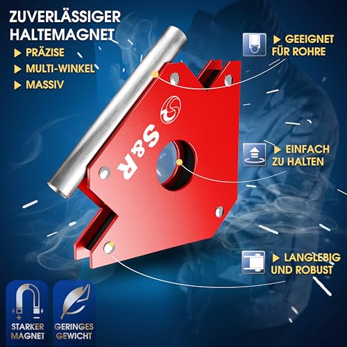 S&R Schweißmagnet – Starke Schweißmagnete & Schweißwinkel magnetisch, Profi Magnetwinkel/Schweissmagnet, Montieren & Schweißen – Schweißzubehör | Welding Magnet & Welding Accessories