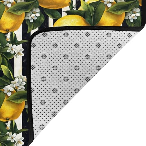 Tapis antidérapant pour bureau à domicile lavable grand format