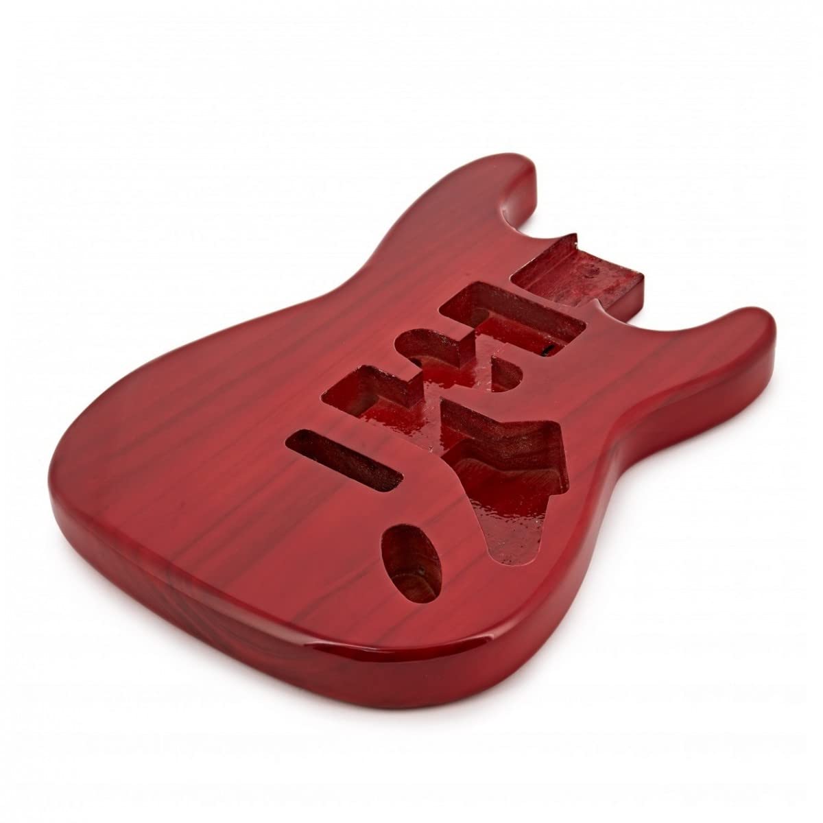 Corps de guitare électrique Red Strat Style DIY pour remplacement et réparation