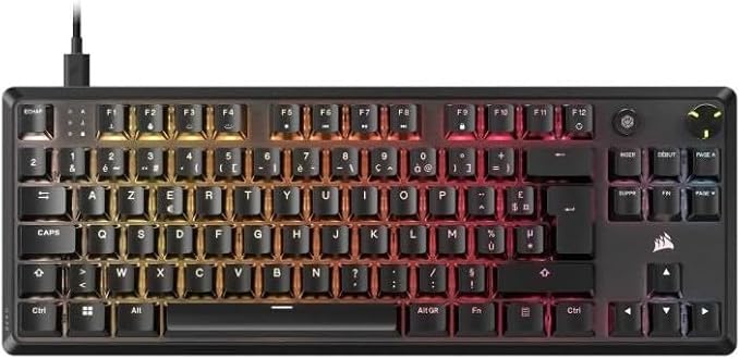 Clavier Gaming - CORSAIR - K70 Core TKL - RGB - Switchs MLX Red v2 - Filaire
