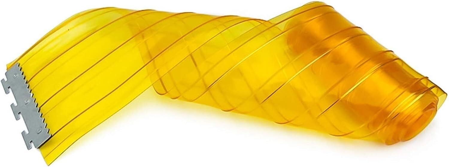 Listwa PCW z ocynkowaną szyną, grubość 2,1 mm, 1,65 x 2 m, zimna i wiatroszczelna, przemysłowa osłona drzwi do kontroli temperatury i oszczędności energii