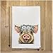 Pig Tea Towel - Kitchen Towel - Flour Sack Towel - Farmhouse Kitchen Decor - Pig Lover Gifts - Gifts For Mom - Premium Quality Turkish Cotton - Handmade Direct from NC Artist Lee Keller - 27x27