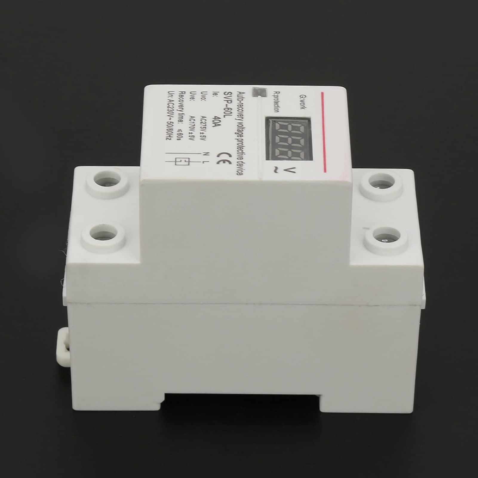220V 40A Monofase Automatico Dispositivo di Protezione da Sovratensione e Sottotensione con Display, Guida DIN