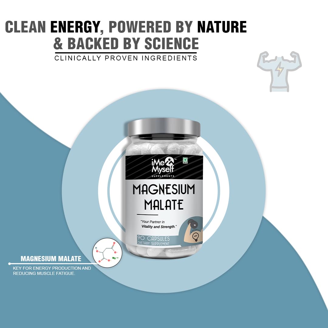 iMeMyself Magnesium Malate Supplement – 90 Capsules for Strength Support — Amazon image 2